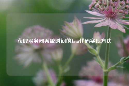 獲取服務(wù)器系統時(shí)間的Java代碼實(shí)現方法
