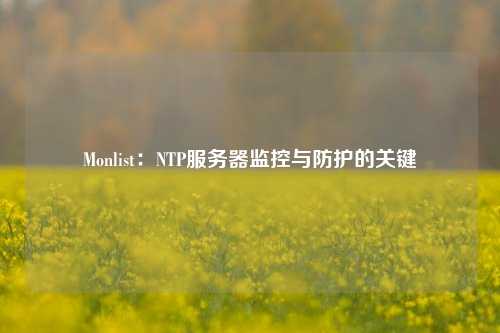 Monlist：NTP服務(wù)器監控與防護的關(guān)鍵